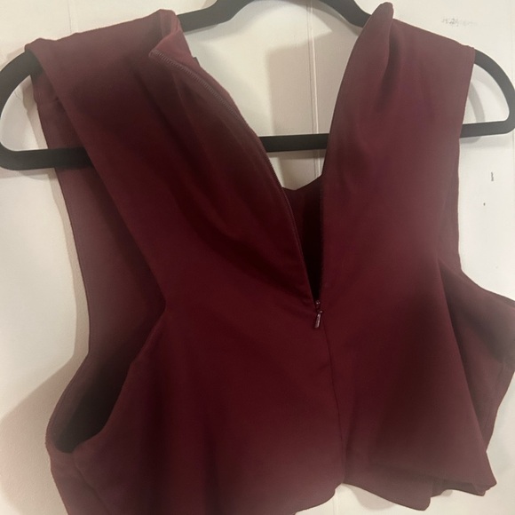 Talula by Aritzia size L, Manzanita Bordeaux wine colored cropped sleeeless tank - Picture 5 of 5